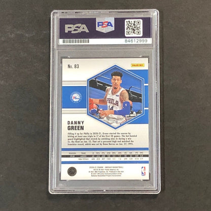 2020-21 Panini Mosaic #83 DANNY GREEN Signed Card AUTO PSA Slabbed 76ers