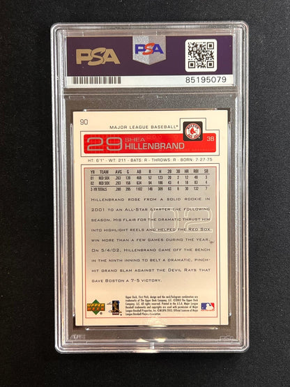 2001-2 Upperdeck #90 Shea Hillenbrand Signed Card AUTO PSA Slabbed