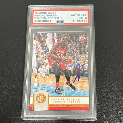 2016-17 Panini- Excalibur #165 Pascal Siakam Signed Card AUTO PSA Slabbed RC Rap