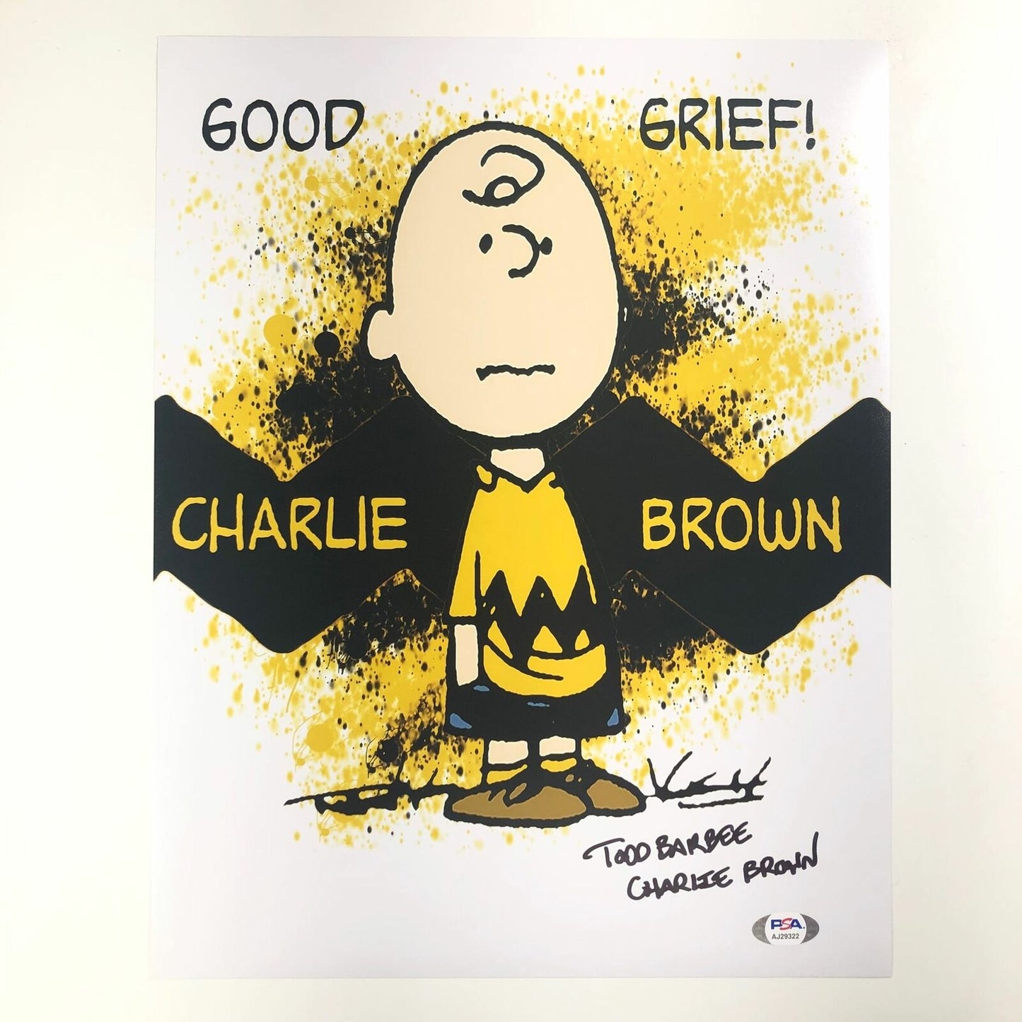 TODD BARBEE signed 11x14 photo PSA/DNA Autographed Peanuts