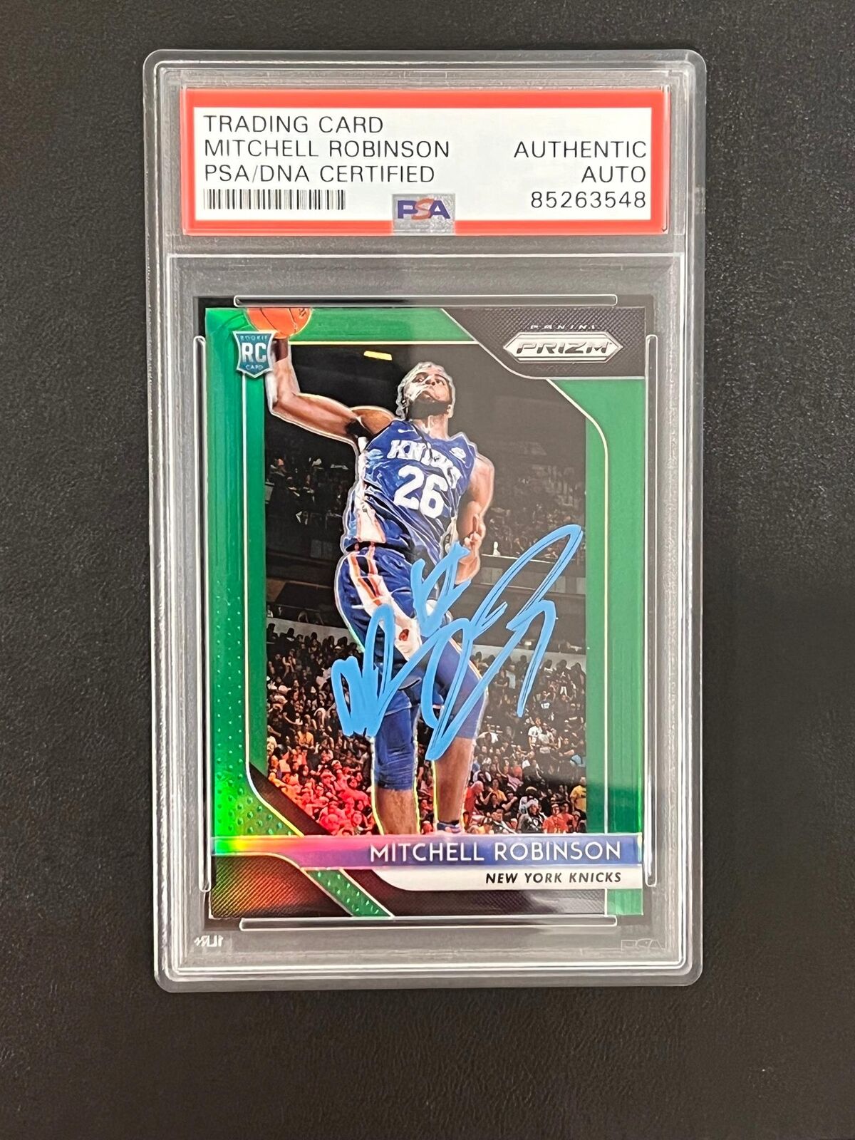 2018-19 Panini Prizm #227 Mitchell Robinson Signed Card AUTO PSA Slabbed Knicks
