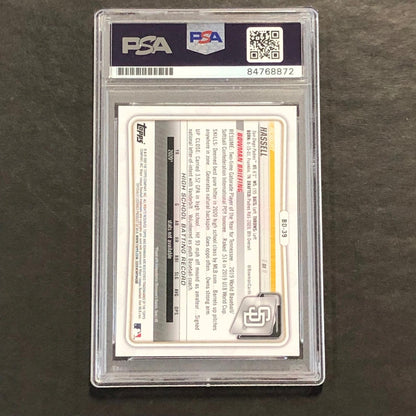 2021 1st Bowman Baseball #BD-39 Robert Hassell Signed Card PSA Slabbed Auto Padr