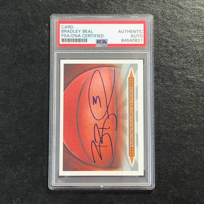 Bradley Beal Signed Card AUTO PSA Slabbed Wizards