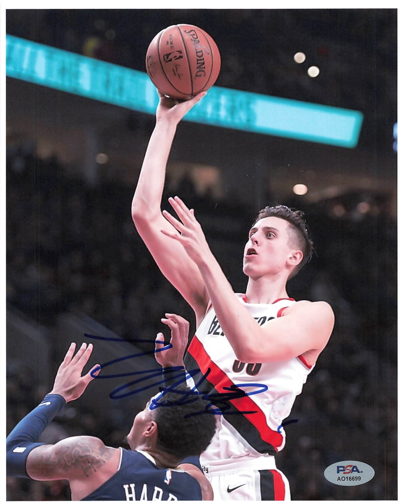 Zach Collins signed 8x10 photo PSA/DNA Portland Gonzaga autographed Trail Blazer