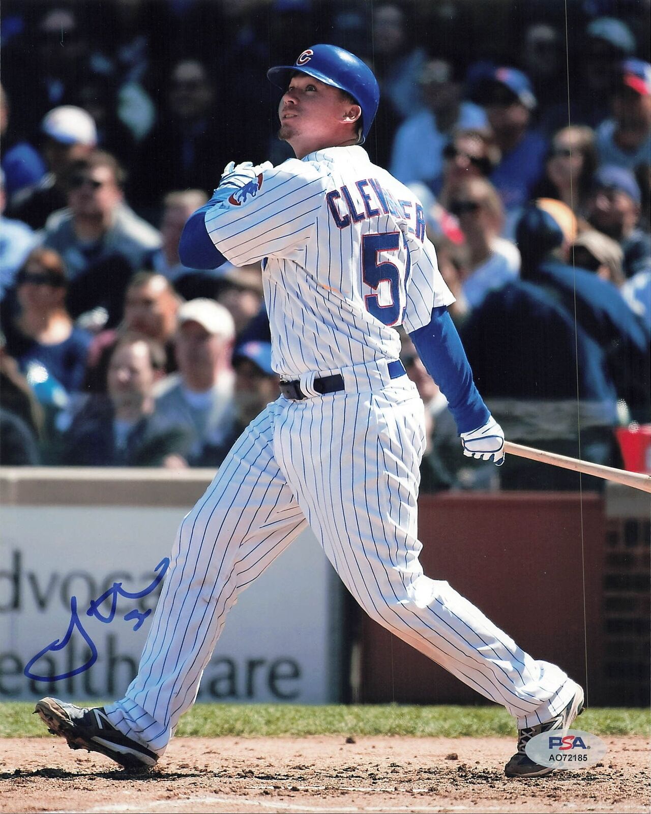 Steve Clevenger signed 8x10 photo PSA/DNA Chicago Cubs Autographed