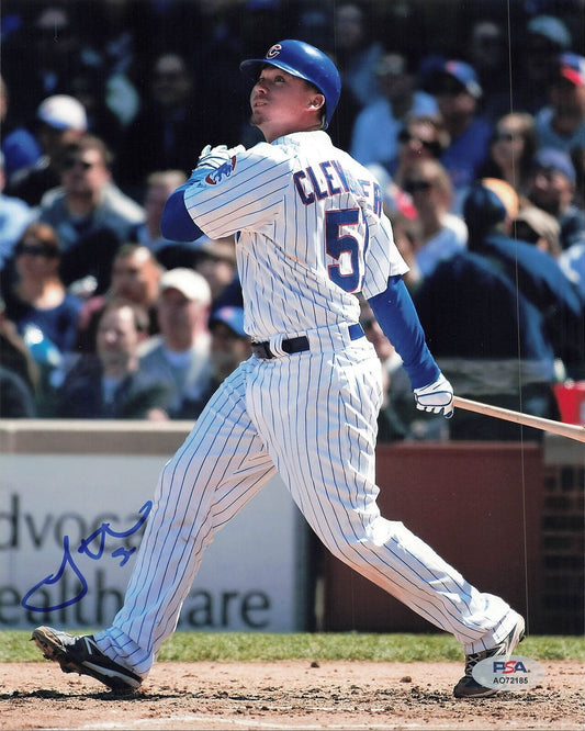 Steve Clevenger signed 8x10 photo PSA/DNA Chicago Cubs Autographed