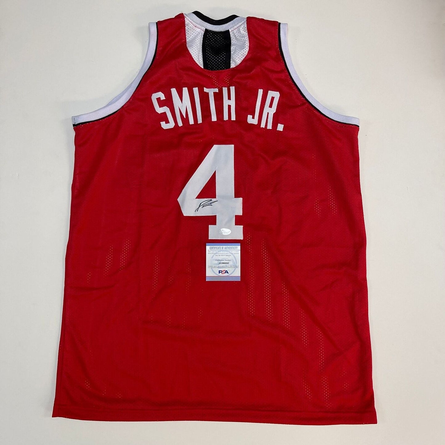 Dennis Smith Jr. signed jersey PSA/DNA North Carolina State Autographed