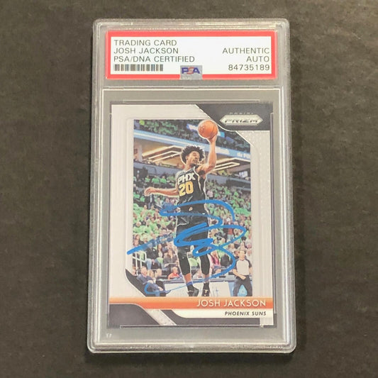 2018-19 Panini Prizm #31 Josh Jackson Signed Rookie Card AUTO PSA Slabbed Suns