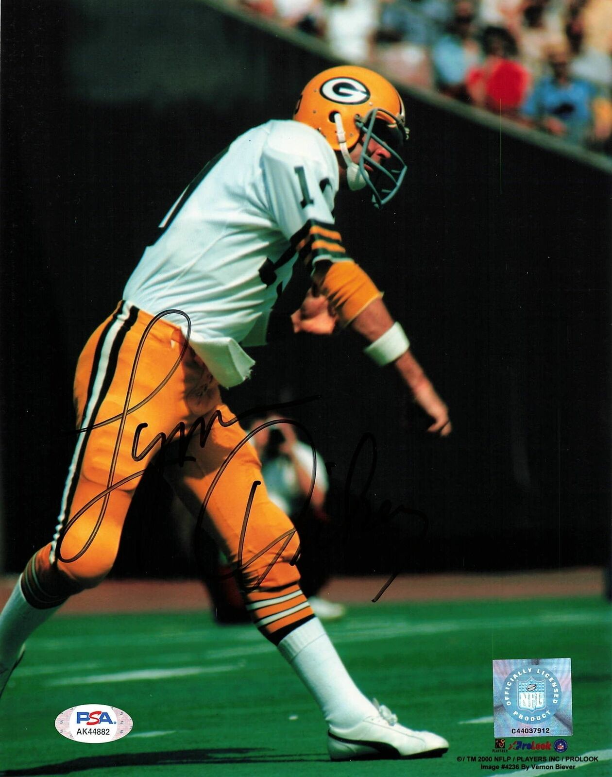 LYNN DICKEY Signed 8x10 photo PSA/DNA Green Bay Packers Autographed