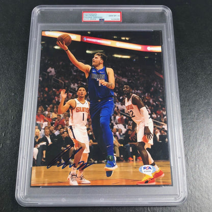 Luka Doncic Signed 8x10 Photo PSA/DNA Encapsulated Auto 10 Gem Mint