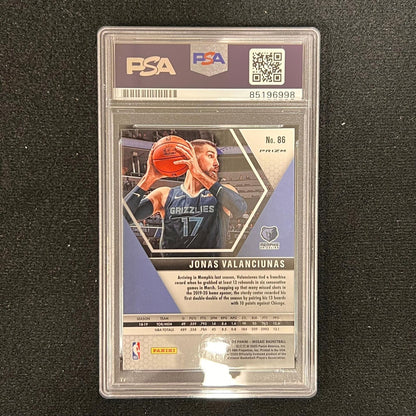 2019-20 Panini Mosaic #86 Jonas Valanciunas Signed Card AUTO PSA Slabbed Grizzli