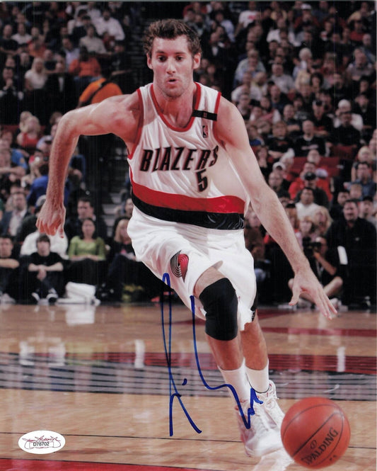 Rudy Fernandez signed 8x10 photo JSA Autographed Blazers