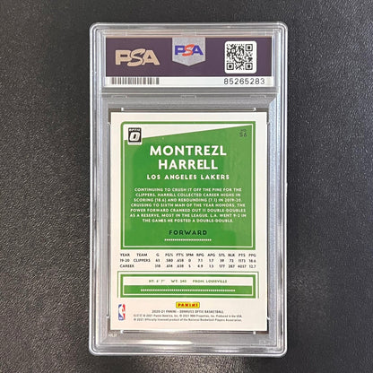 2020-21 NBA Panini Donruss Optic #56 Montrezl Harrell Signed Card AUTO PSA Slabb