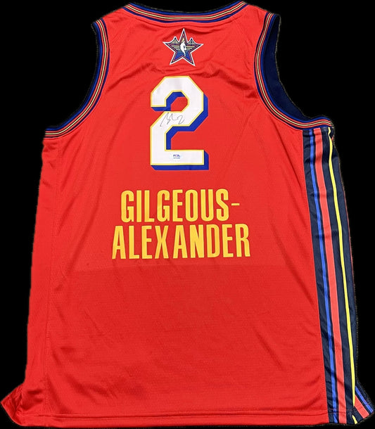 Shai Gilgeous-Alexander Signed All-Star Jersey PSA OKC Thunder Autographed