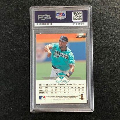 1997 Leaf Baseball #250 Cliff Floyd Signed Card PSA Slabbed Auto Marlins