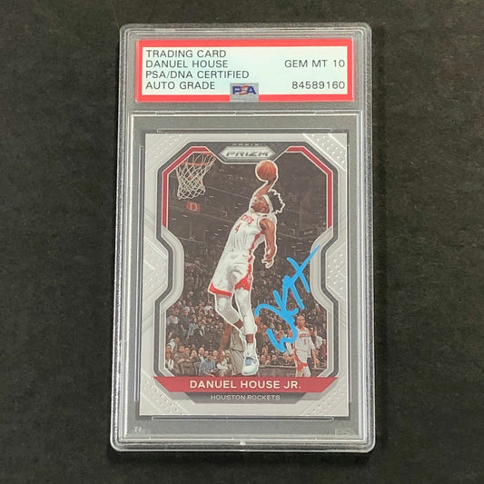 2020-21 Panini Prizm #80 DANUEL HOUSE Signed Card AUTO 10 PSA Slabbed Rockets