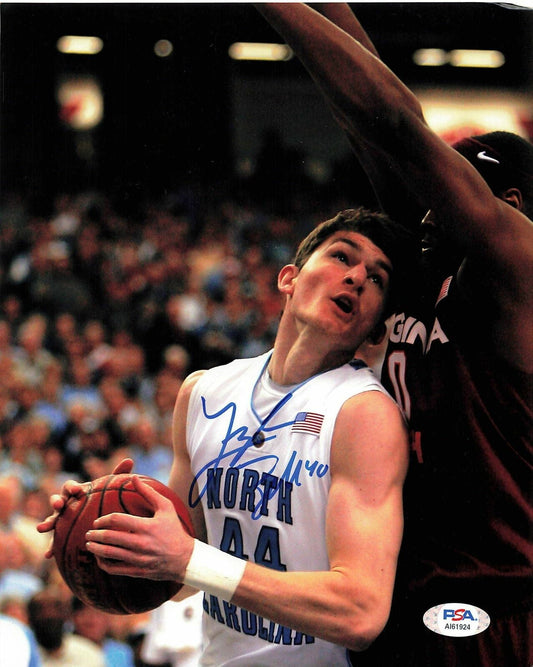 Tyler Zeller signed 8x10 photo PSA/DNA NC Tar Heels Autographed