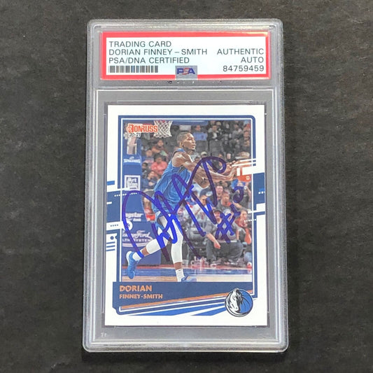 2020-21 Panini Donruss #79 Dorian Finney-Smith Signed Card AUTO PSA Slabbed Mave