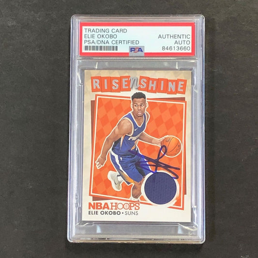 2018-19 NBA Hoops Rise N Shine #RNS-EO Elie Okobo Signed Rookie Relic Card AUTO