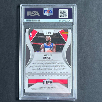 2019-20 Panini Prizm #124 Montrezl Harrell Signed Card PSA Slabbed Clippers