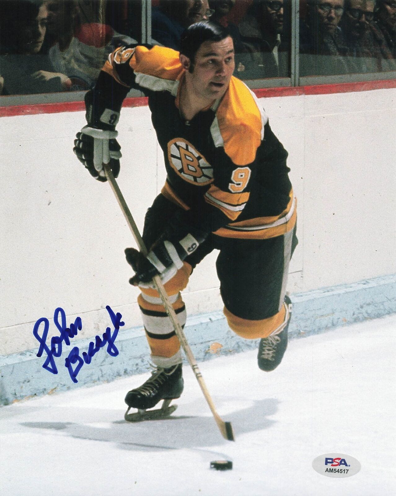 JOHNNY BUCYK signed 8x10 photo PSA/DNA Boston Bruins Autographed