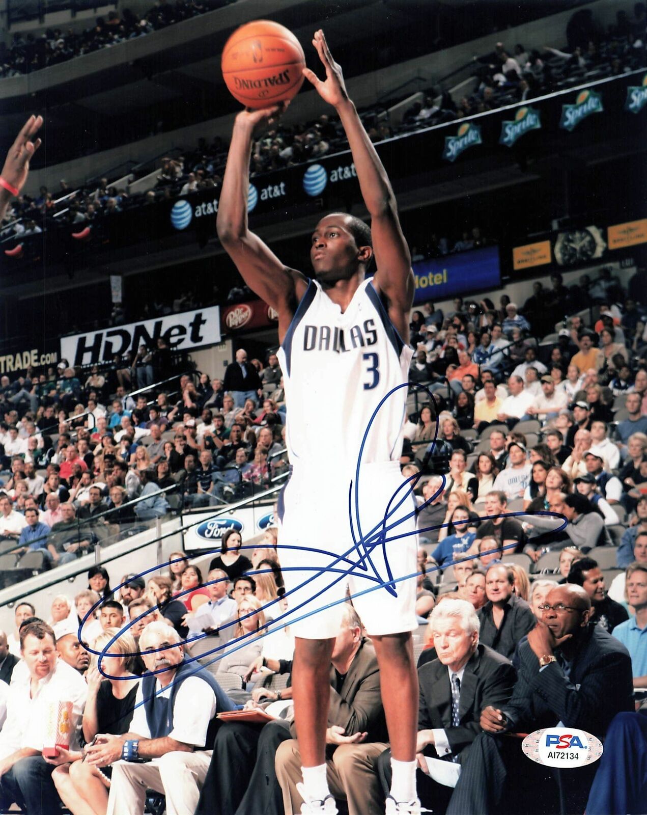 Rodrigue Beaubois signed 8x10 photo PSA/DNA Dallas Mavericks Autographed