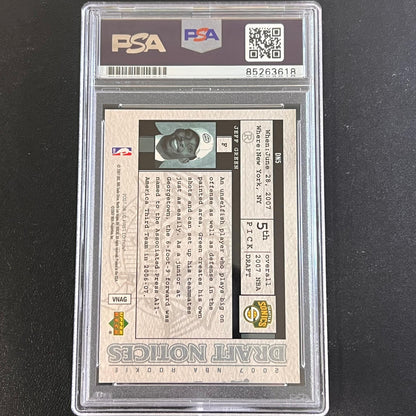2007 Upper Deck First Edition #DN5 Jeff Green RC Signed Card AUTO PSA/DNA Slabbe