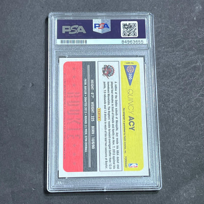 2012-13 NBA Past & Present #200 Quincy Acy Signed Card AUTO PSA Slabbed Raptors