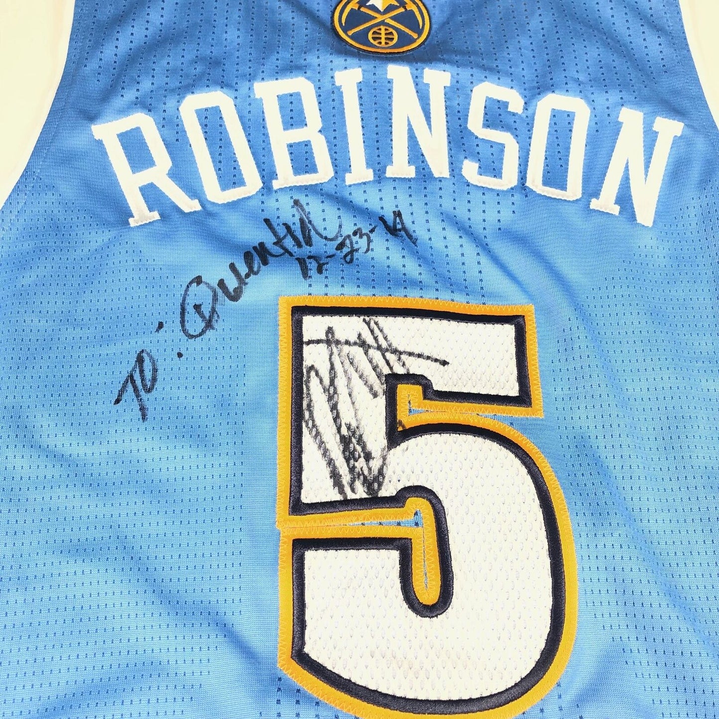 Nate Robinson Signed Game-Used Jersey PSA/DNA Autographed LOA Nuggets