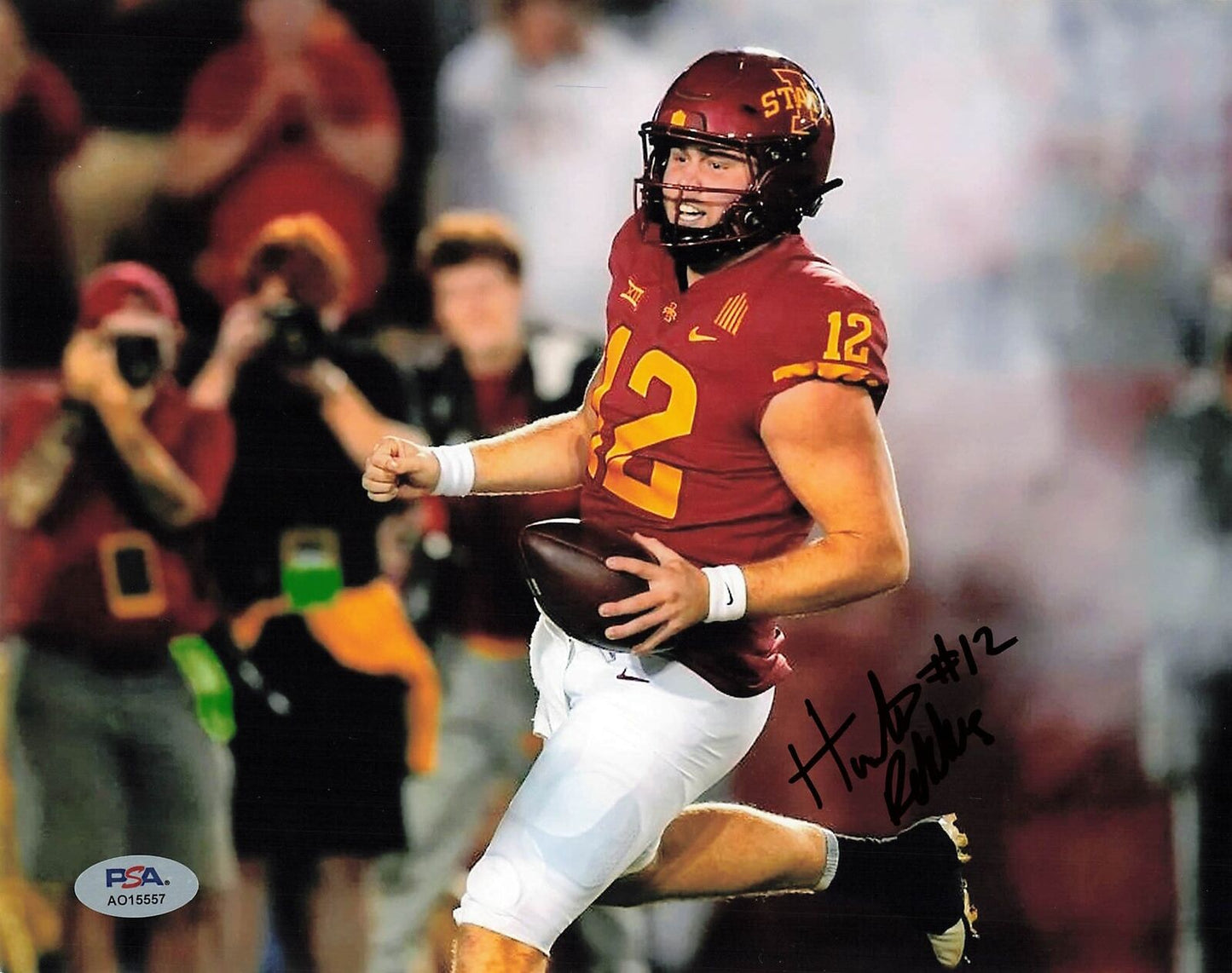 Hunter Dekkers signed 8x10 photo PSA/DNA Autographed Iowa State Football