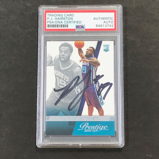 2014-15 Panini Prestige #182 PJ Hairston Signed Card AUTO PSA/DNA Slabbed RC Hor