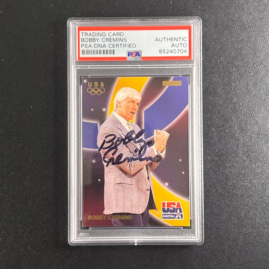 1996 Fleer #52 Bobby Cremins Signed Card AUTO PSA Slabbed Georgia Tech
