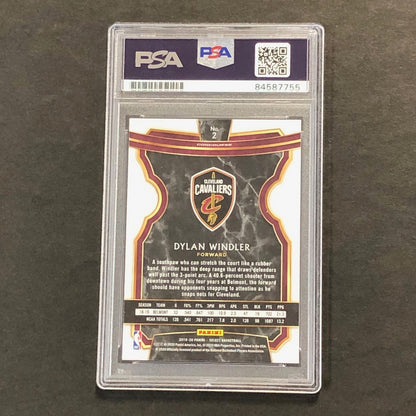 2019 Panini Select #2 Dylan Windler Signed Card AUTO PSA Slabbed RC Cavaliers