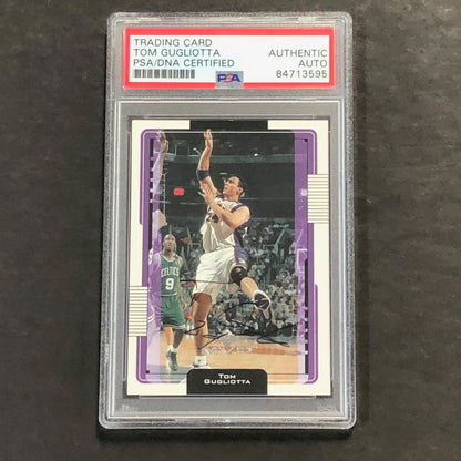 2001 Upper Deck #133 Tom Gugliotta Signed AUTO PSA Slabbed Suns