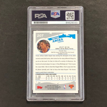 2005 Topps #207 Trevor Ariza Signed Card AUTO PSA Slabbed Knicks