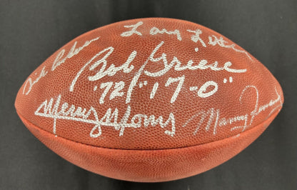 Bob Griese/Manny Fernandez/Mercury Morris/Larry Little/Dick Anderson Signed Foot