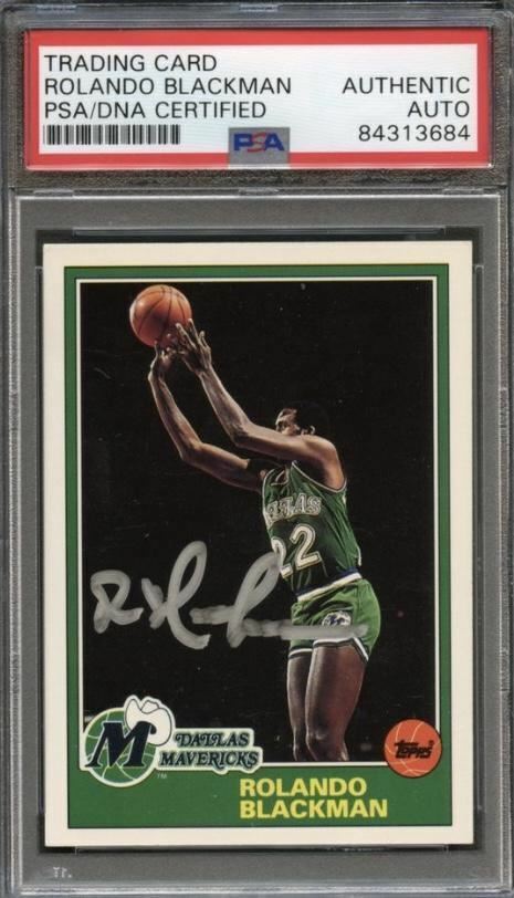 1993-94 Topps #14 Rolando Blackman Signed Card AUTO PSA Slabbed