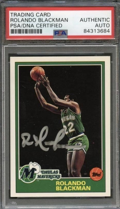 1993-94 Topps #14 Rolando Blackman Signed Card AUTO PSA Slabbed