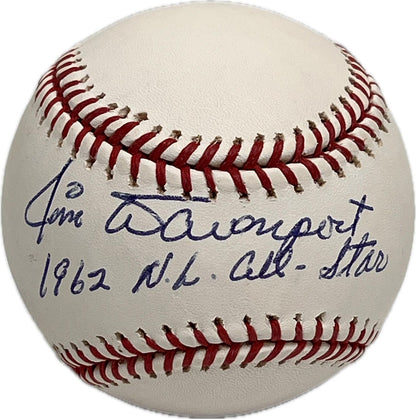 JIM DAVENPORT signed Rawlings MLB Baseball PSA/DNA San Francisco Giants Autograp