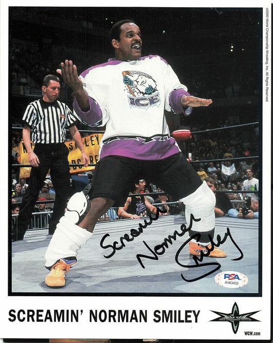 Norman Smiley signed 8x10 photo PSA/DNA COA WWE Autographed Wrestling