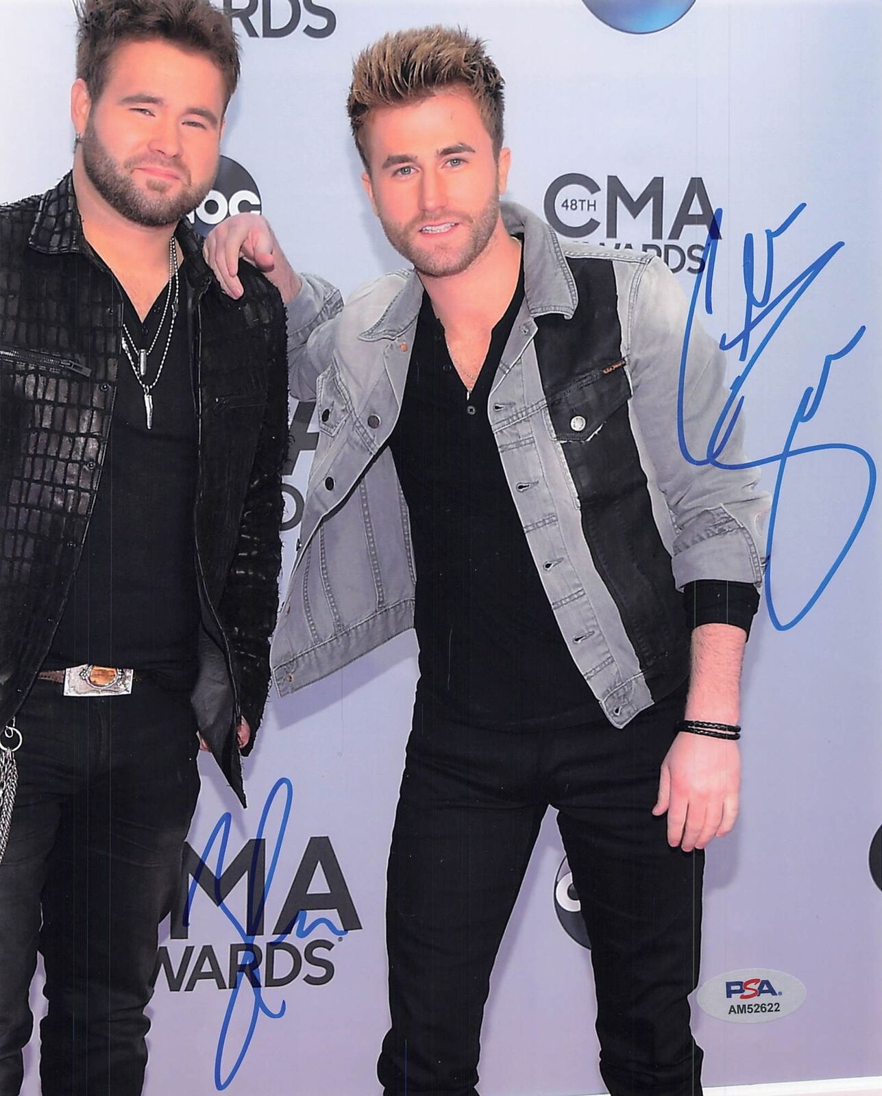 Zach Swon & Colton Swon signed 8x10 photo PSA/DNA Autographed CMA Awards