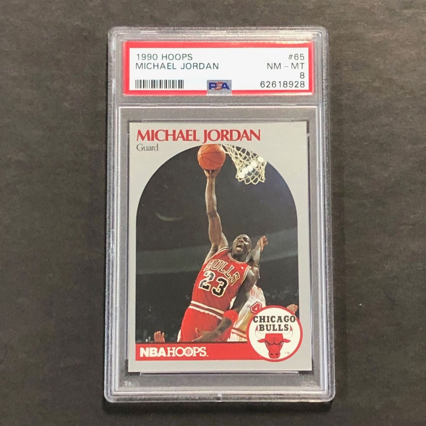 1990 Hoops #65 Michael Jordan PSA 8 NM-MT Bulls