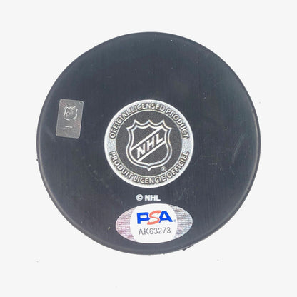 TYLER JOHNSON signed Hockey Puck PSA/DNA Chicago Blackhawks Autographed