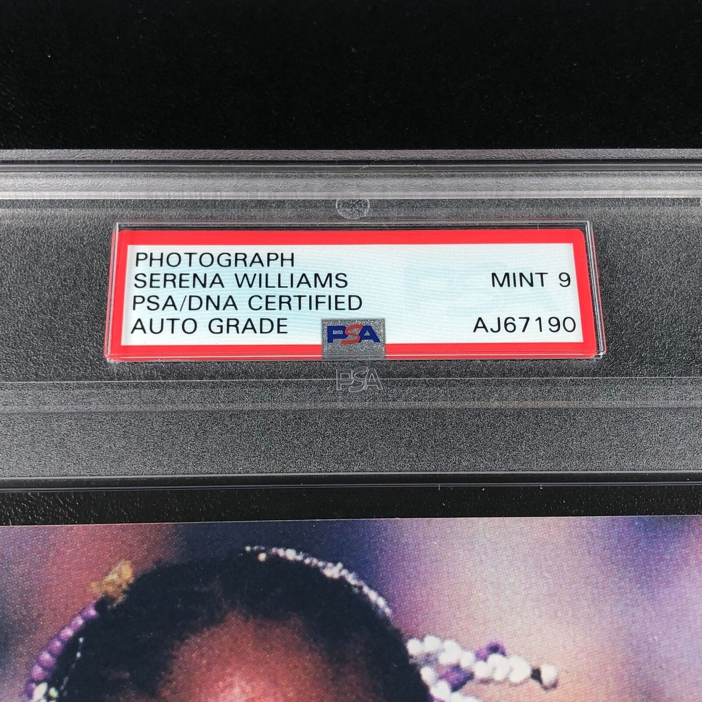 Serena Williams Signed 8x10 Photo PSA Encapsulated Auto Grade 9 Mint Tennis