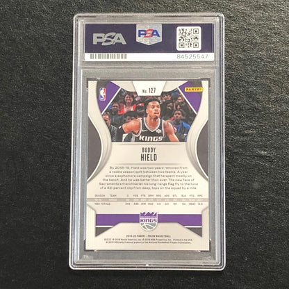 2019-20 Panini Prizm #127 Buddy Hield Signed Card AUTO PSA Slabbed Kings