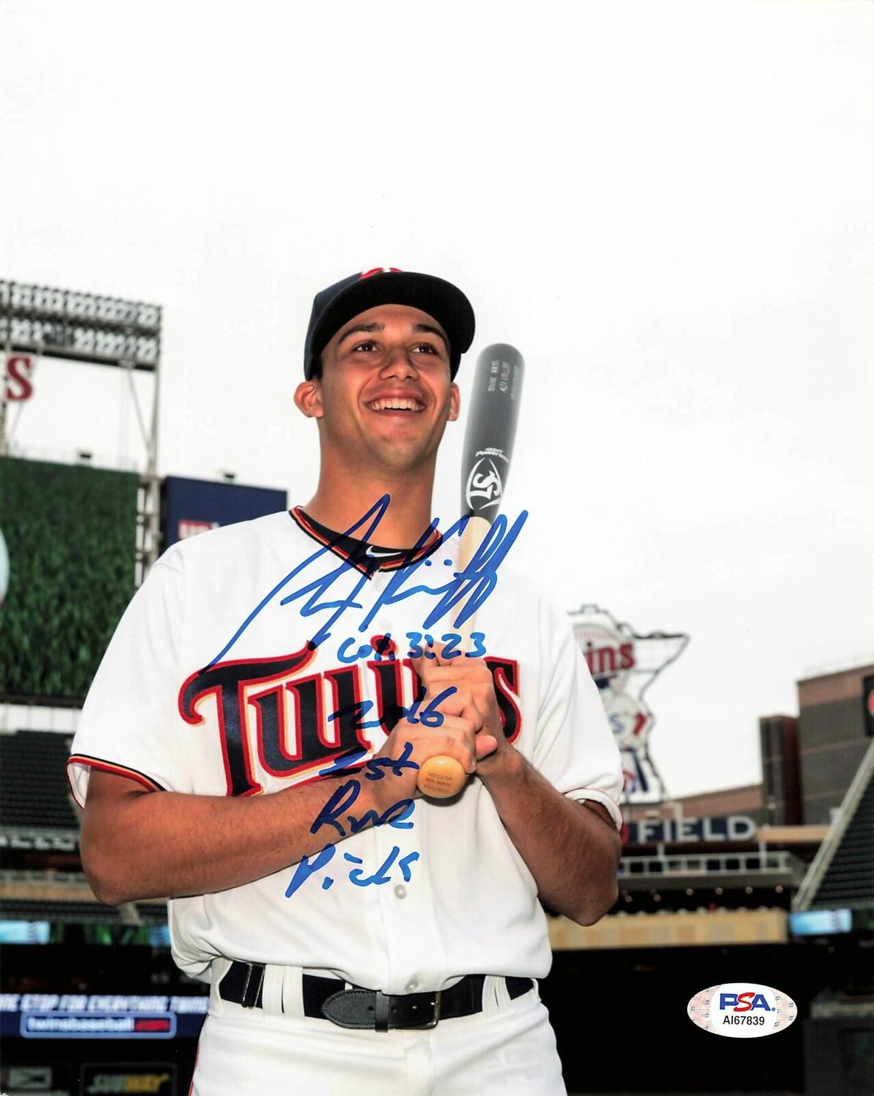 Alex Kirilloff signed 8x10 photo PSA/DNA Minnesota Twins Autographed