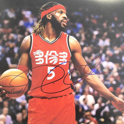 DeMarre Carroll signed 11x14 photo PSA/DNA Toronto Raptors Spurs Autographed