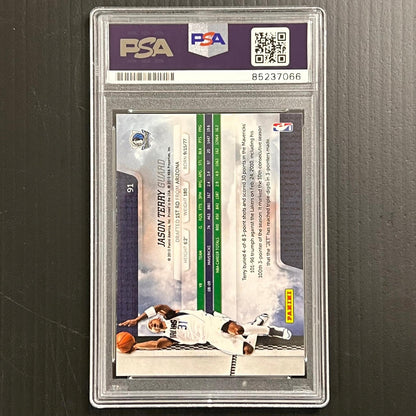 2009-10 Panini #91 Jason Terry Signed Card AUTO PSA/DNA Slabbed Mavericks