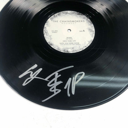 ALEX PALL ANDREW TAGGART signed The Chainsmokers' Bouquet LP Vinyl PSA/DNA Album