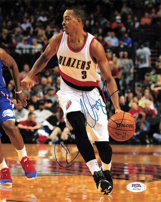 CJ McCollum signed 8x10 photo PSA/DNA Portland Trailblazers Autographed